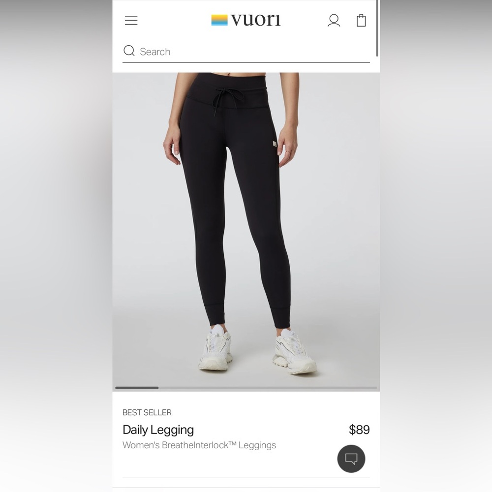 Vuori Daily Legging, regular length, size L